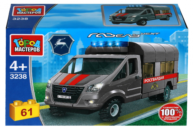 

Конструктор Город мастеров ГАЗель Росгвардия