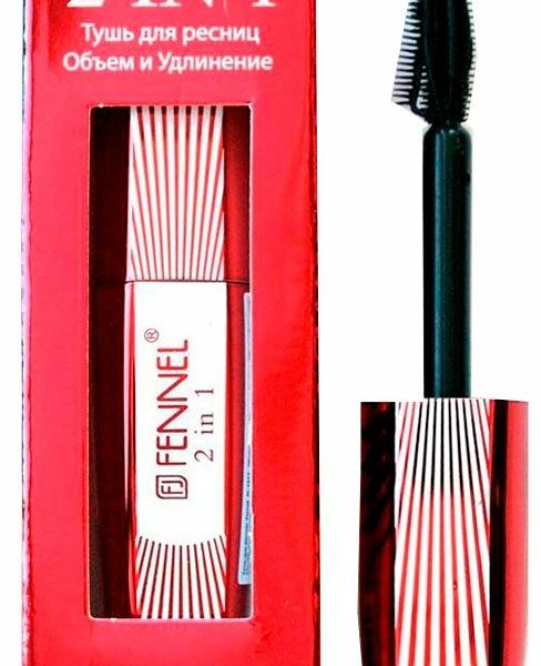 Тушь для ресниц 2 в 1 черная ТМ Fennel (Феннел)