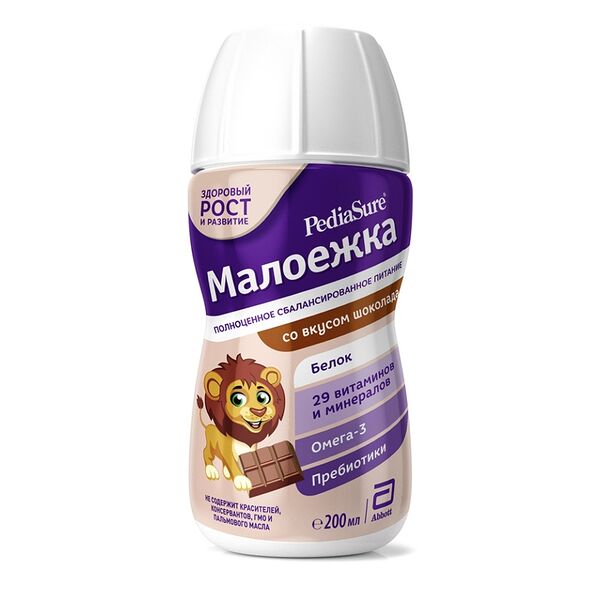 Питание детское Pediasure Малоежка шоколад 200 мл