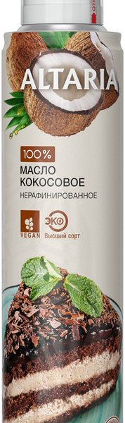 Масло-спрей кокосовое нерафинированное Altaria ж/б