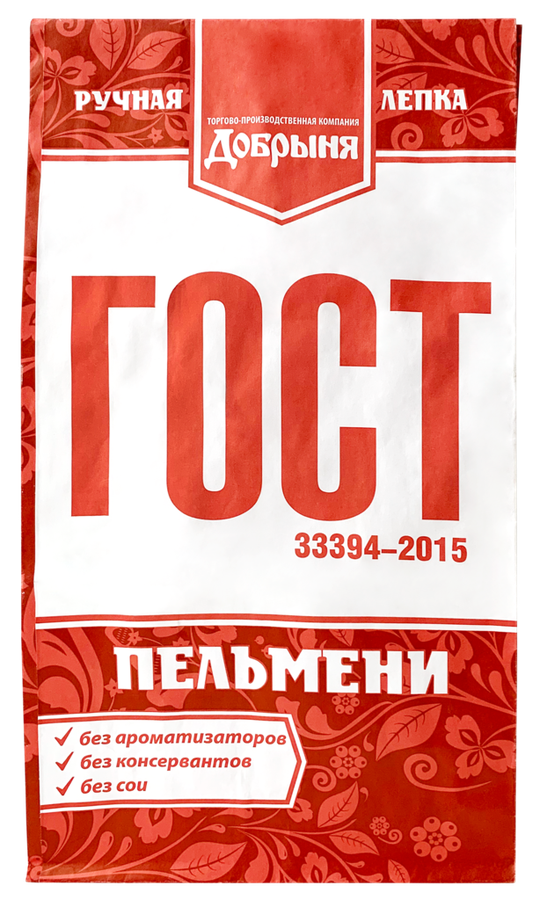 

Пельмени Добрыня Элитные ГОСТ 800 г