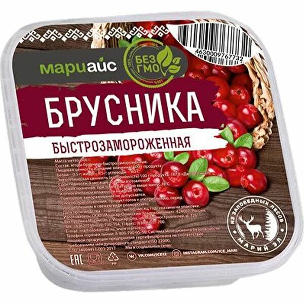 Брусника замороженная МАРИАЙС