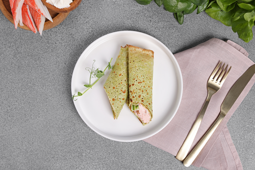 

Рулетики шпинатные Лента Fresh с крабовым муссом, вес