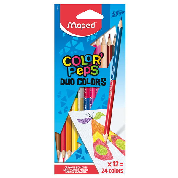 Цветные карандаши 12шт DUO двухсторонние арт. 829600