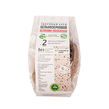 Хлеб белково-полбяной с семенами чиа и киноа от Виктории Долгих, ZbreadD