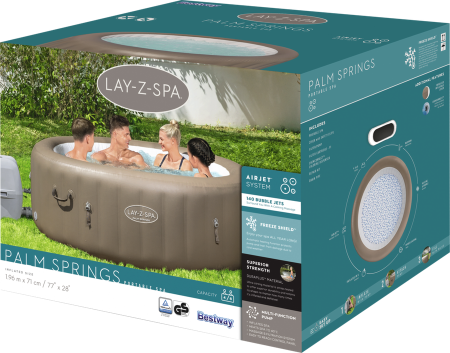 

СПА-бассейн Bestway Palm Springs AirJet 916л 146/196х71см для 4–6 человек арт. 60017