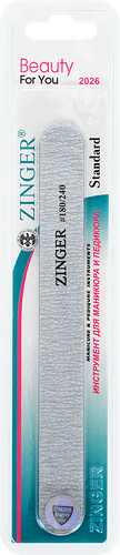 Пилка для ногтей ZINGER наждачная USS-411/180-240