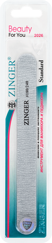 

Пилка для ногтей Zinger наждачная прямая арт. USS-411/180-240 цвет в ассортименте 1 шт