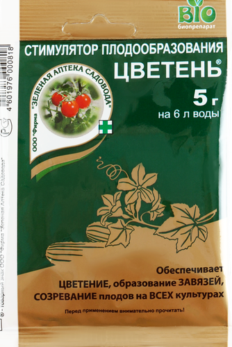 

Стимулятор роста ЗЕЛЕНАЯ АПТЕКА Цветень, 5г