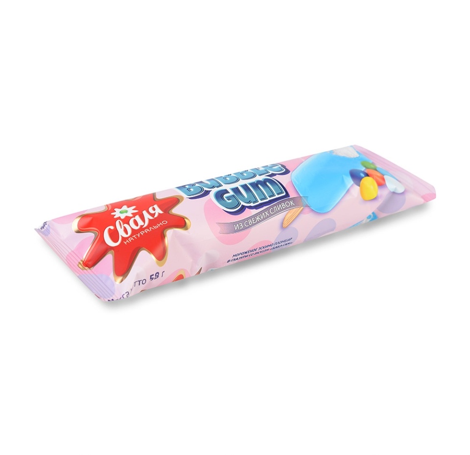 

Эскимо Сваля Бабл-гам пломбир в глазури со вкусом 58 г