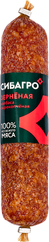 Колбаса сырокопченая Сибагро Зерненая, 200 г