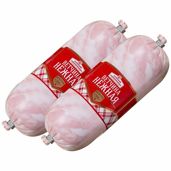 Ветчина вареная из мяса птицы БМК Нежная в оболочке 1-й сорт
