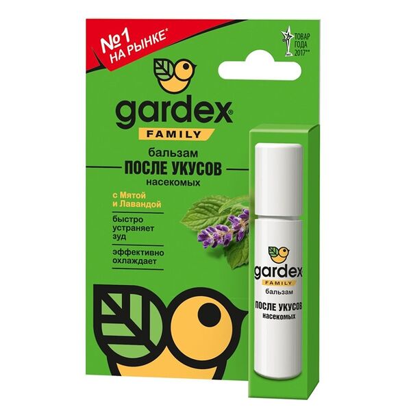 Gardex Family бальзам после укусов насекомых 7 мл