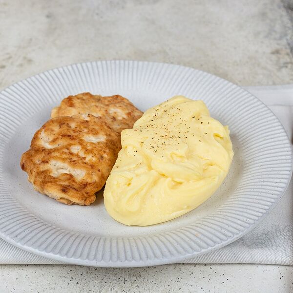 Медальоны из курицы с картофельным пюре 300 г