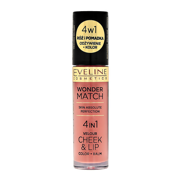 Румяна для лица Eveline Cosmetics Wonder Match 4-in-1 Velour Cheek&Lip Color Balm 02 4.5 мл
