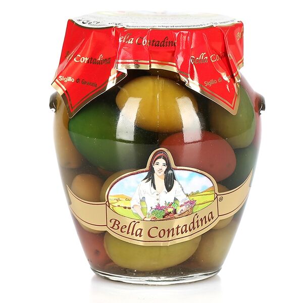 Оливки Bella Contadina зеленые Fantasia ассорти с косточкой в рассоле Cirillo Group S.p.A.