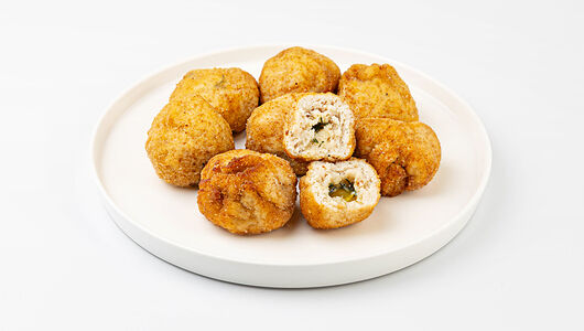 Шарики куриные с маслом и укропом жареные, замороженные