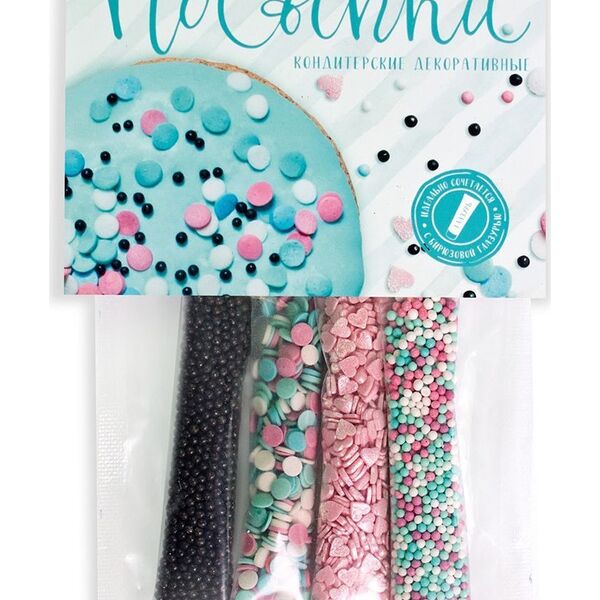 Посыпки кондитерские Парфэ Декор Бирюзовый микс декоративные