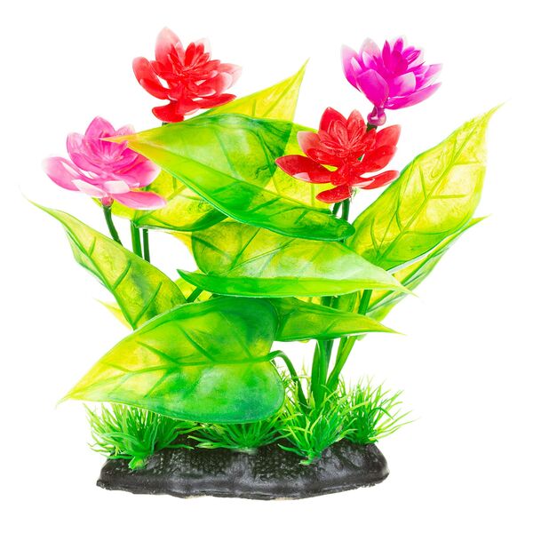 Растение с красным цветком 9x5x15cm