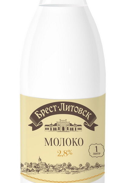 Молоко пит. ультрапаст. жир. 2.8% пэт/бут 1 л Брест-Литовск