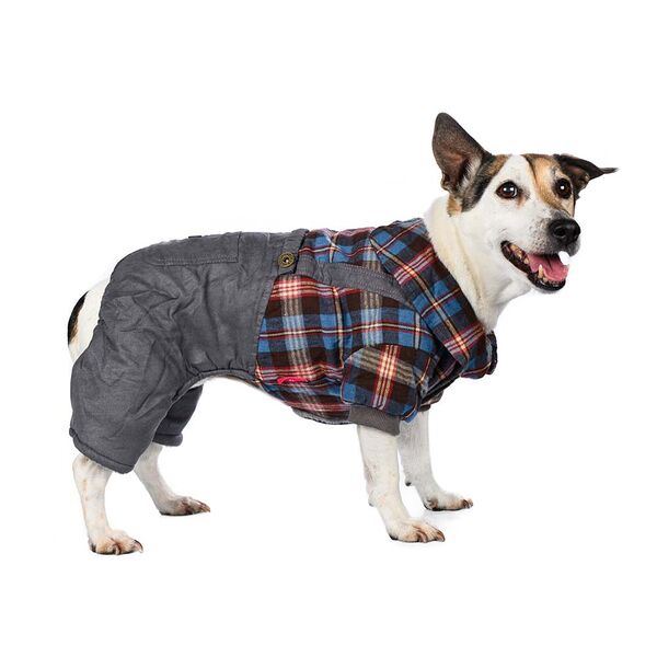 Костюм для собак L серый (унисекс)