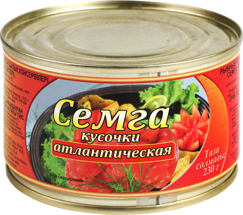 

Семга Атлантическая кусочки ТУ 230 г