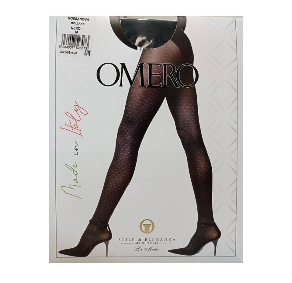 

Колготки Omero Bossanova цвет Nero, 50 den, размер M, Италия
