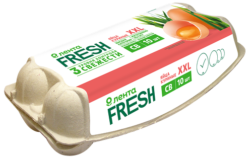 Яйцо куриное Лента FRESH XXL СВ, 10шт