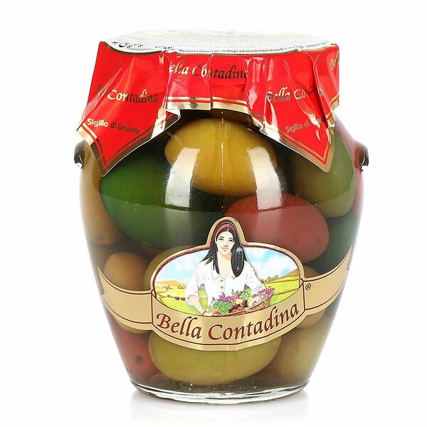 Оливки Bella Contadina зеленые Fantasia ассорти с косточкой в рассоле Cirillo Group S.p.A.