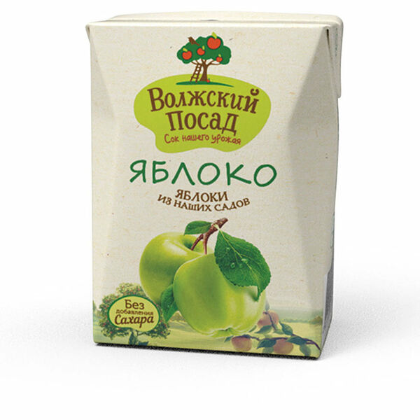 Сок яблочный ТМ Волжский посад 
