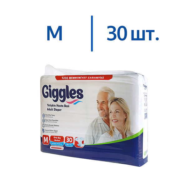 Подгузники Giggles 30 шт размер M