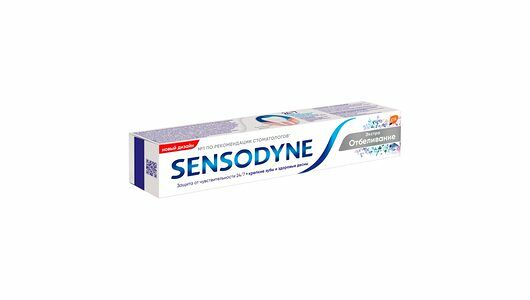 Зубная паста Sensodyne бережное отбеливание с фтором для чувствительных зубов 75 мл