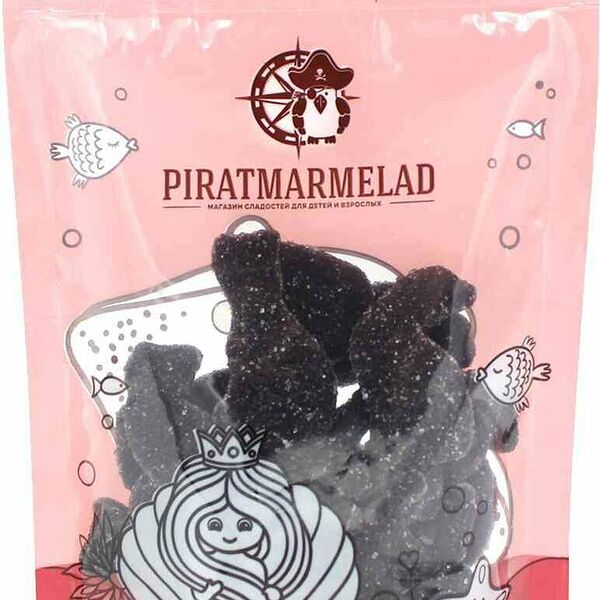 Мармелад жевательный Piratmarmelad Кошки вкус Лакрицы с сахаром