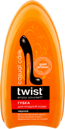 

Губка Twist для гладкой кожи Casual черная