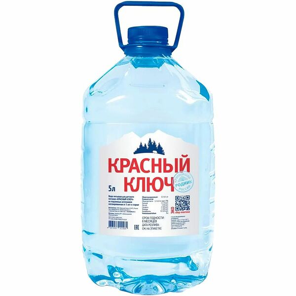 Вода питьевая Красный Ключ негазированная 5л