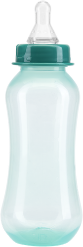 

Бутылочка для кормления КУРНОСИКИ 250мл, приталенная с силиконовой молочной соской, с 0 месяцев, Арт. 11131