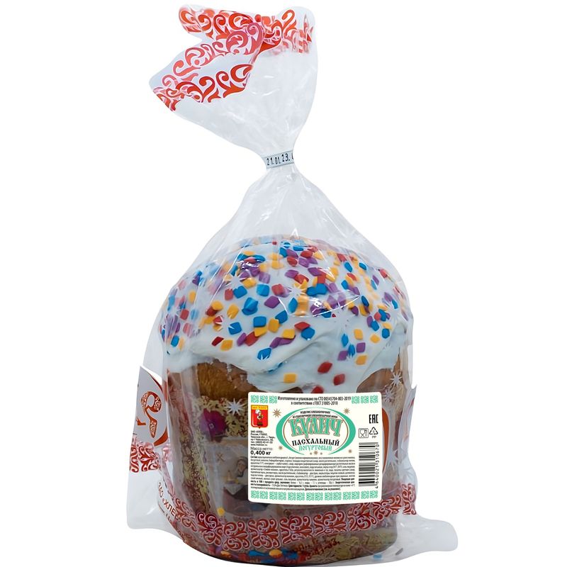 

Кулич ЗАО Хлеб Пасхальный йогуртовый 400 г