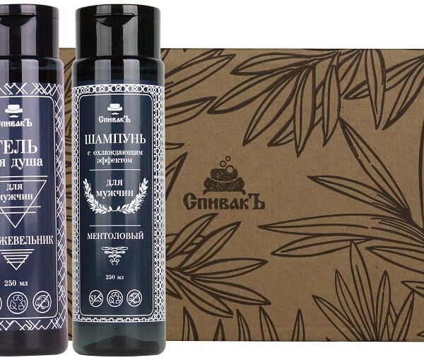 Набор СпивакЪ №4 для душа Ментол и Хвоя Шампунь 250мл + Гель для душа 250мл