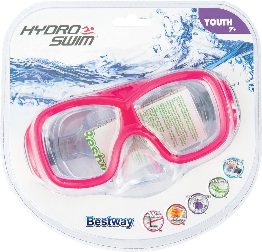 

Маска для ныряния BESTWAY Hydro-Swim 22039 с 7 лет, в ассортименте