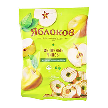 Чипсы яблочные Яблоков из кисло-сладких яблок