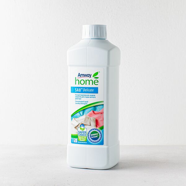 Средство для стирки мягкого действия концентрированное жидкое Amway Home SA8 Delicate , 1 литр