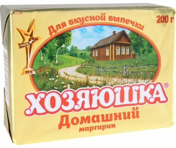 Маргарин Хозяюшка Домашний для выпечки 75%, 200 г
