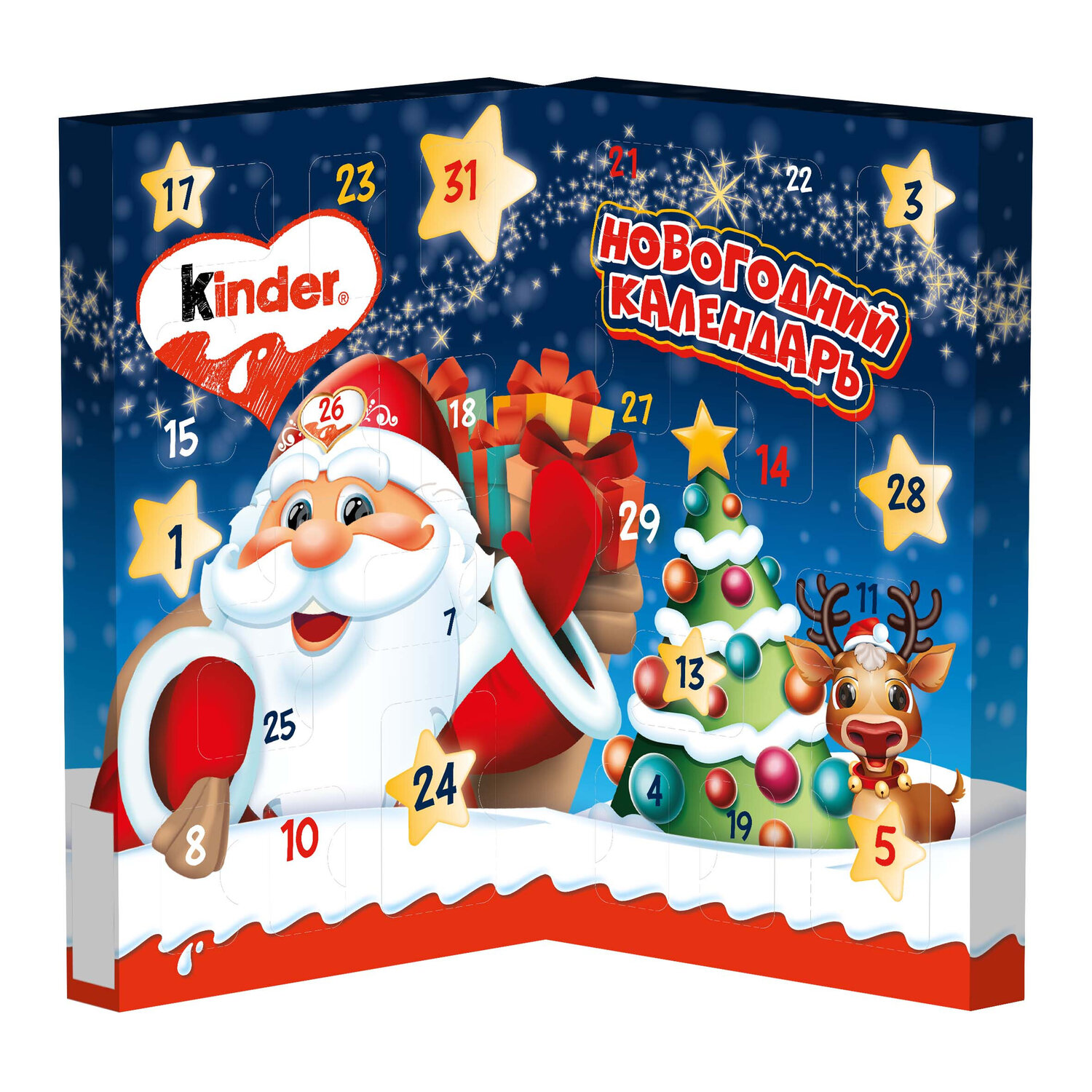 

Набор конфет Kinder Новогодний календарь, 127 г