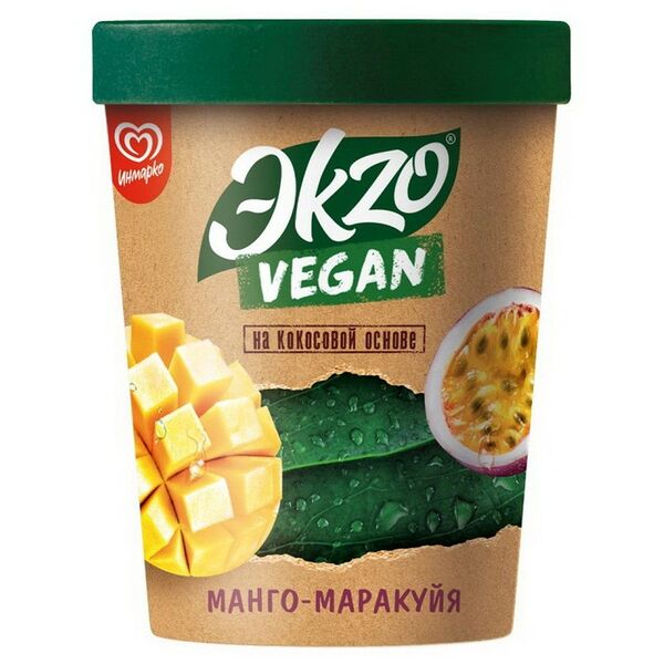 Десерт замороженный Экзо Веган Манго-Маракуйя пинта 270г