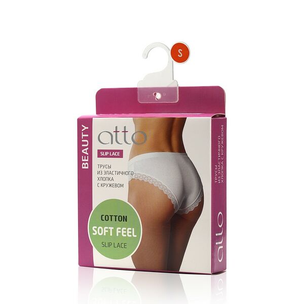 Женские трусы Atto Beauty Slip Lace, Черный, S