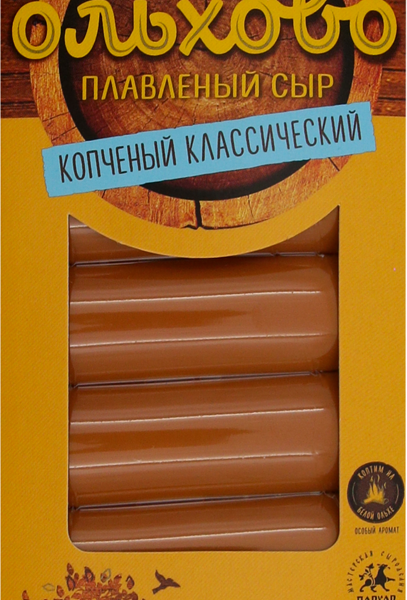 Сыр Ольхово плавленый копченый 40%