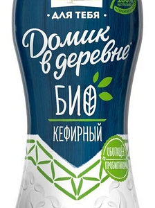 Биокефирный Домик в деревне, 2.5% 270г, в пластиковой бутылке