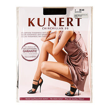 Колготки Kunert Chinchillan черные, 20 den, размер 1