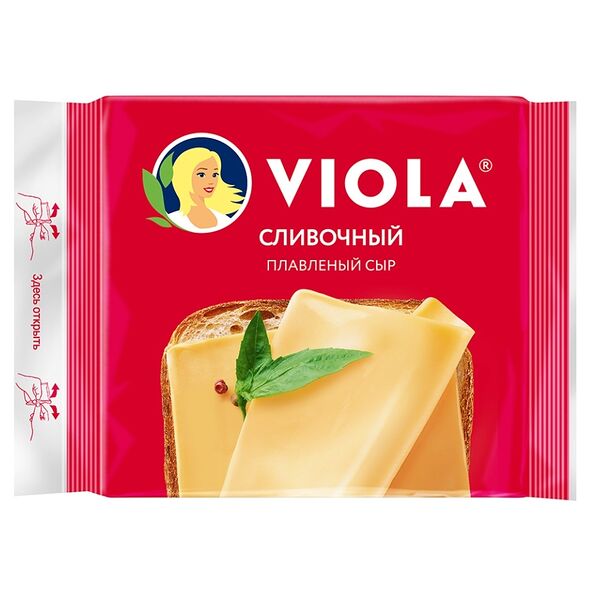 Сыр плавленый Viola Сливочный в ломтиках 140 г