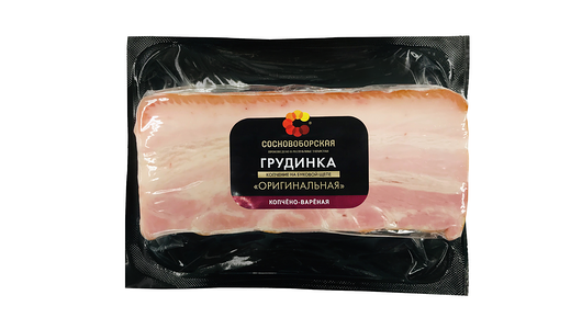 Грудинка копчено-вареная СОСНОВОБОРСКАЯ Оригинальная